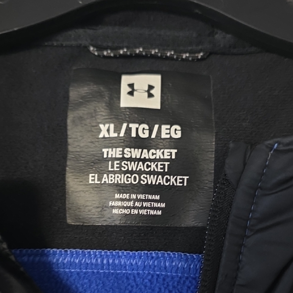 Under Armour Black and Blue Hoodie - Picture 3 of 4